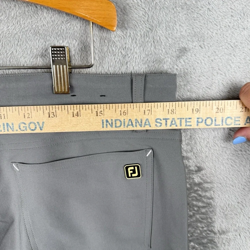 Footjoy FJ Golf Tech Pants Size 36x30‎ Gray Performance Stretch Athletic Fit
